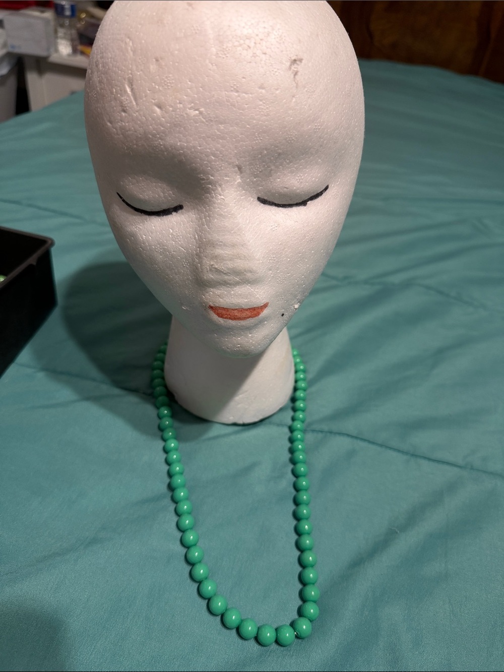 Classic Green Beaded Necklace - Women's Jewelry
